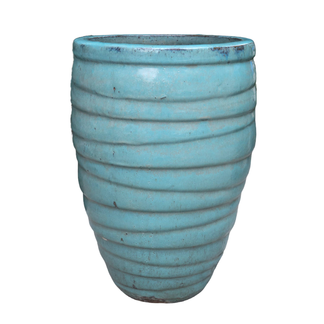 Tall Broad Ruffle Pot