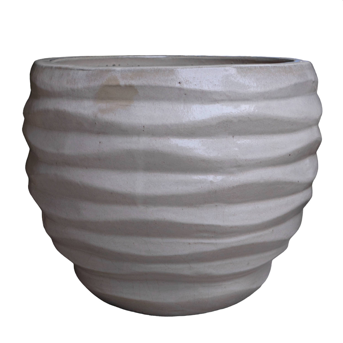 Broad Ruffle Cream Pot