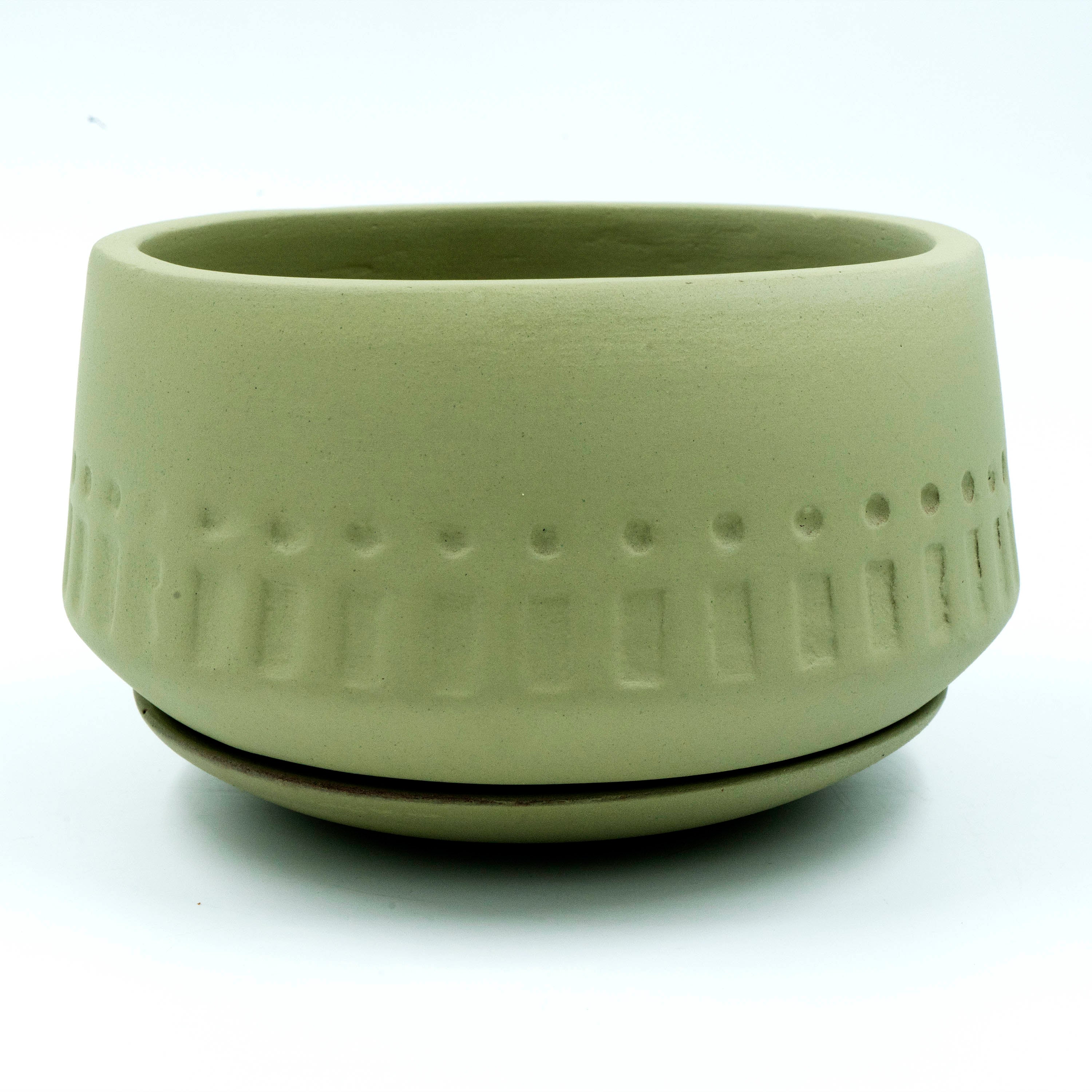 Terracotta Planter Wide Etched Base
