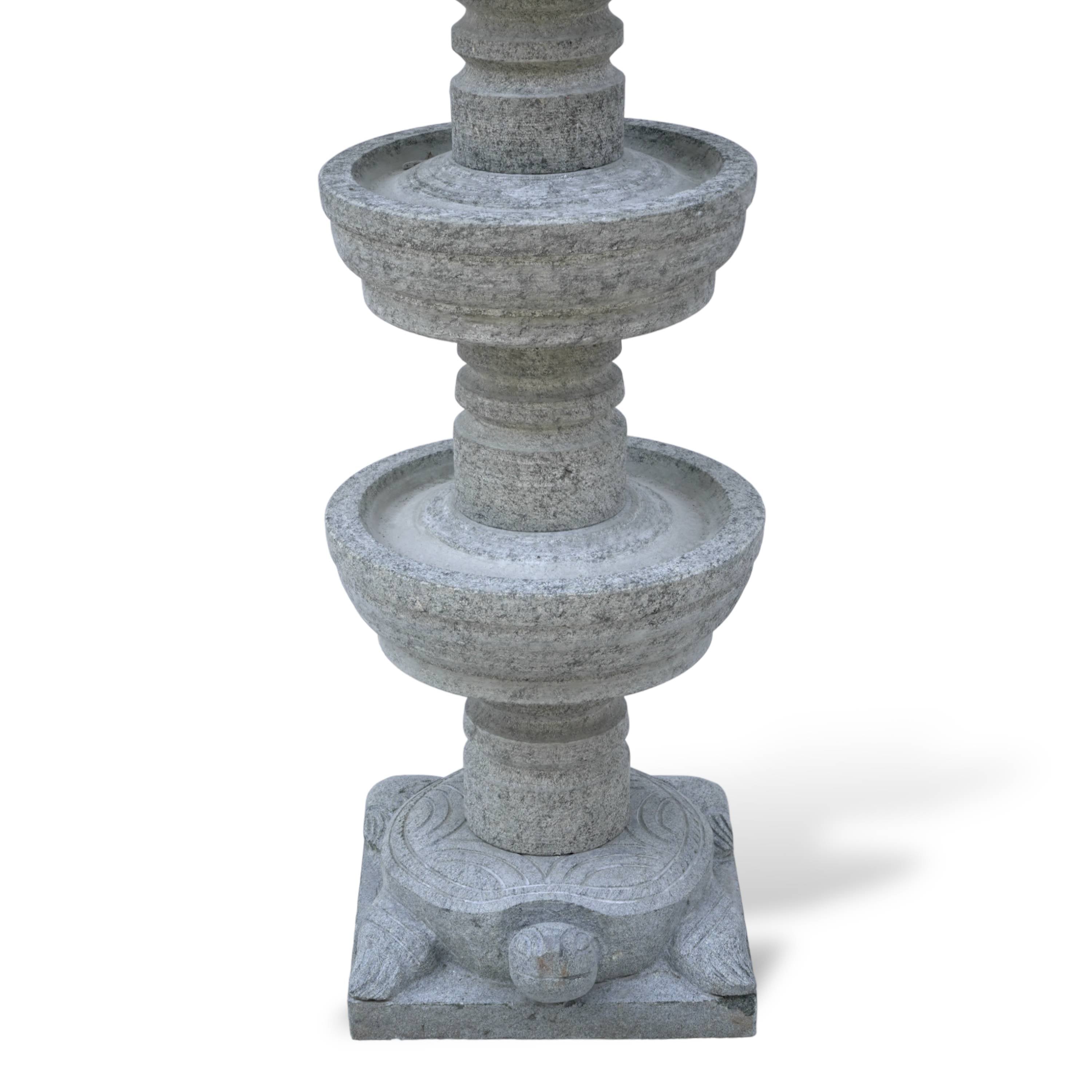 Turtle Base Stone Diya
