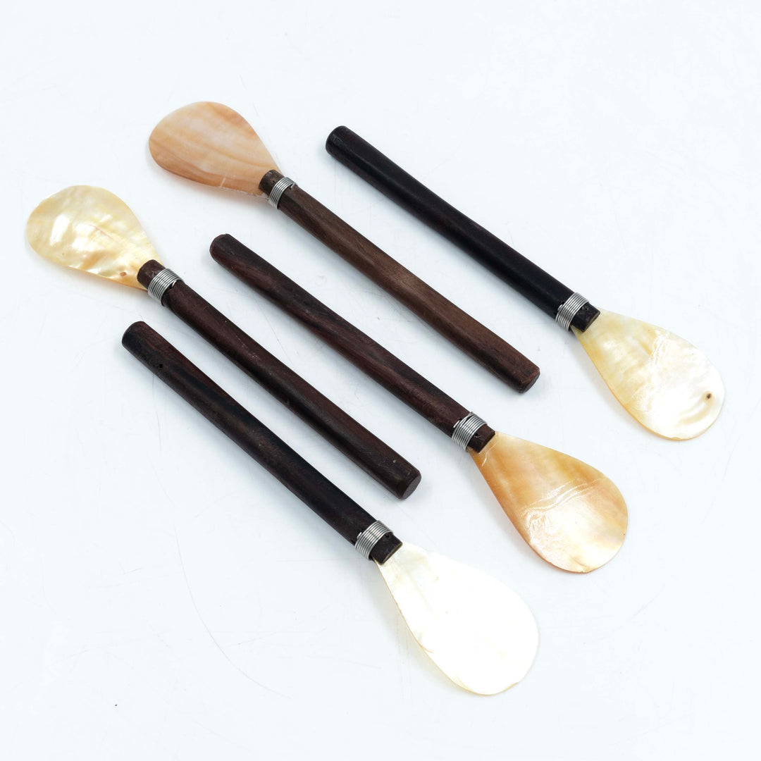 Shell Spoon & Wood (Set of 5)