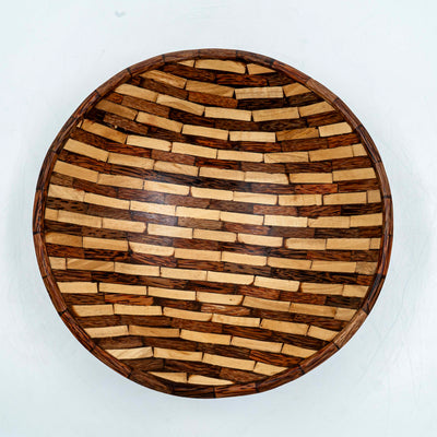 Fantail Wooden Round Platter