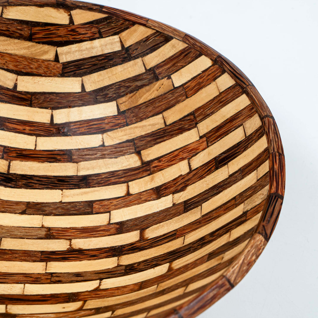 Fantail Wooden Round Platter