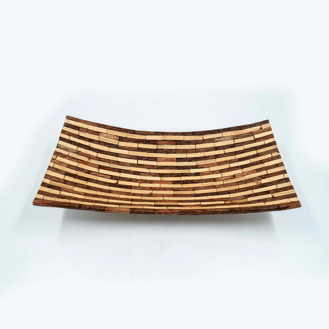 Fantail Rectangular Wood Platter
