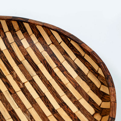 Fantail Wood Round Platter