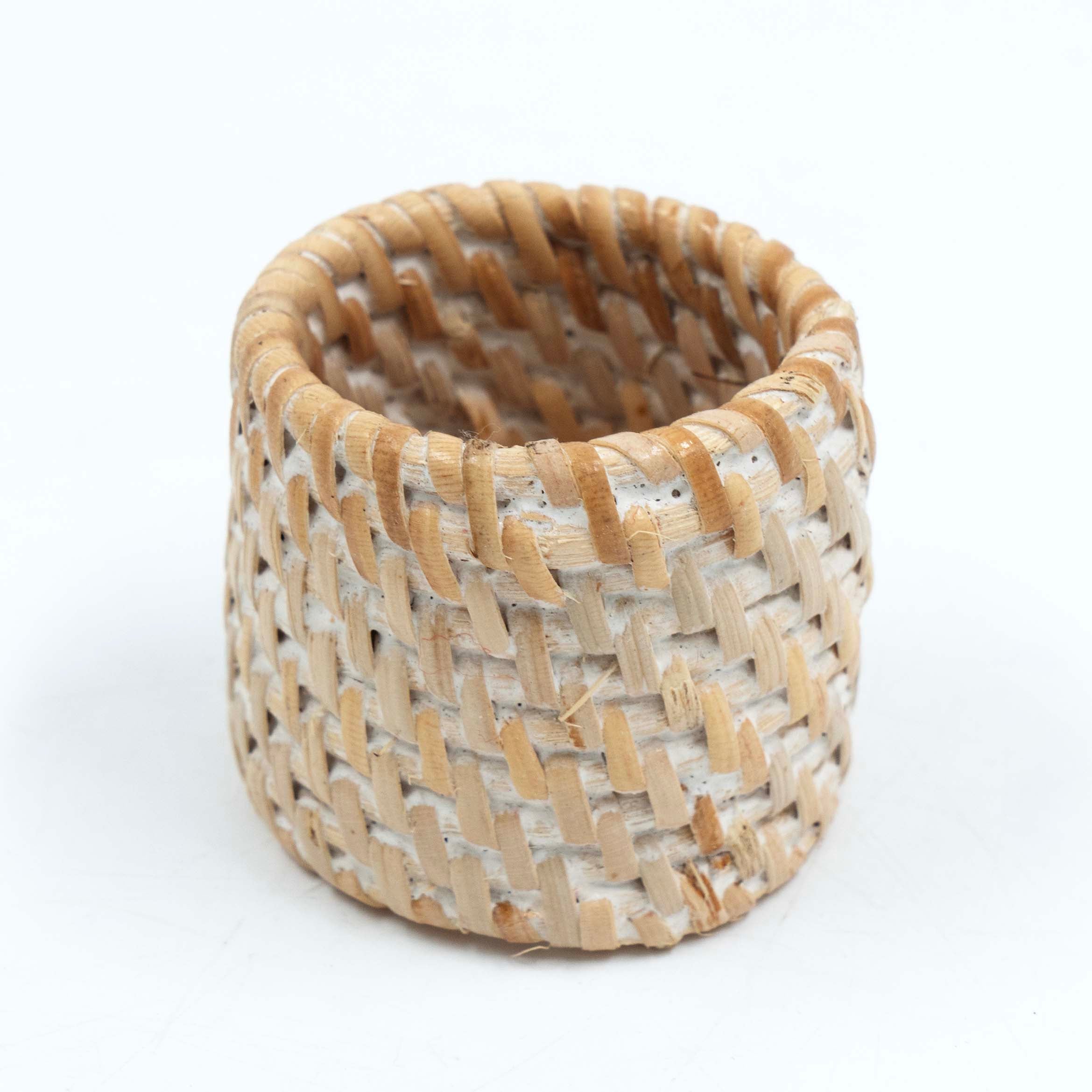 White Round Napkin Holder