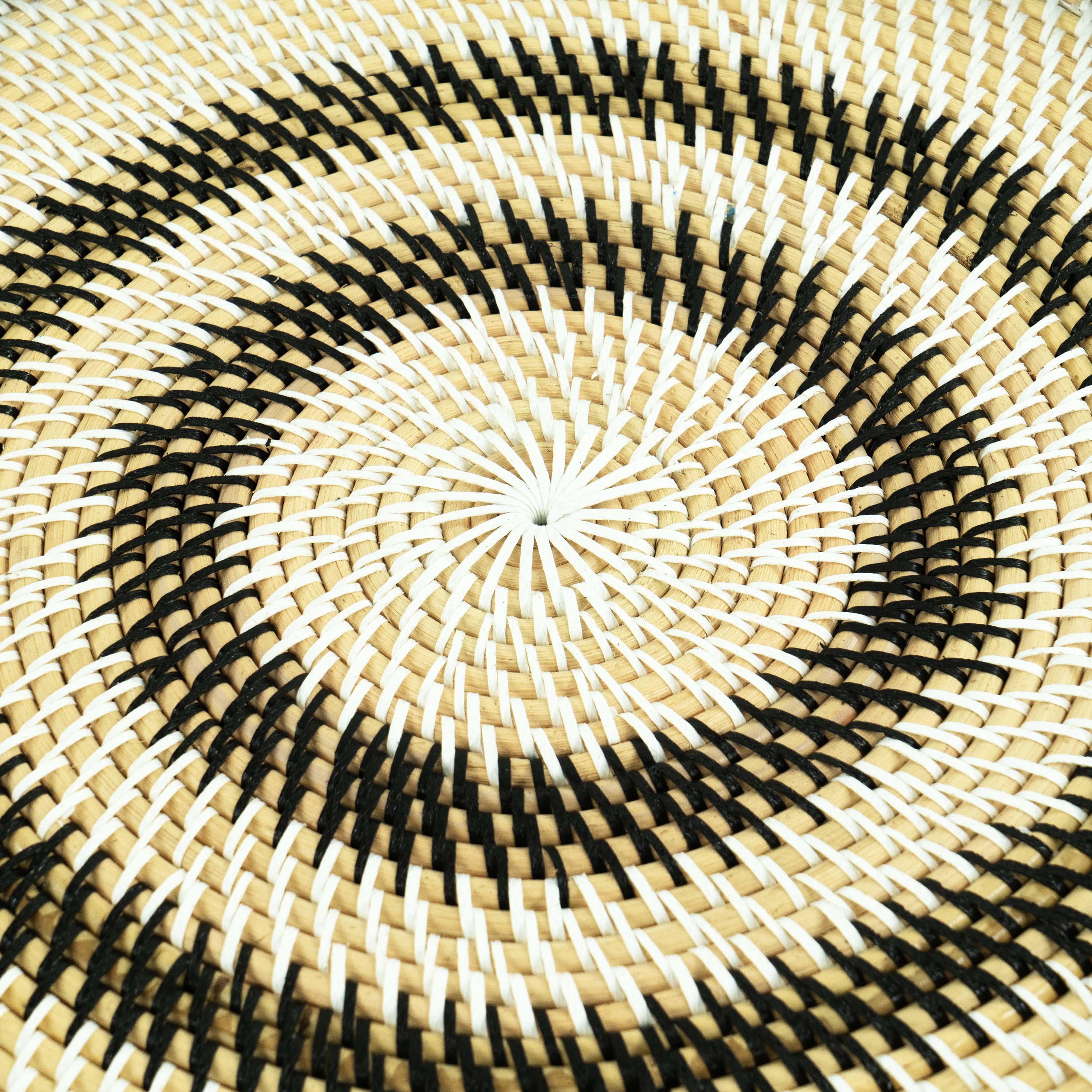 Hexagon Rattan Tray