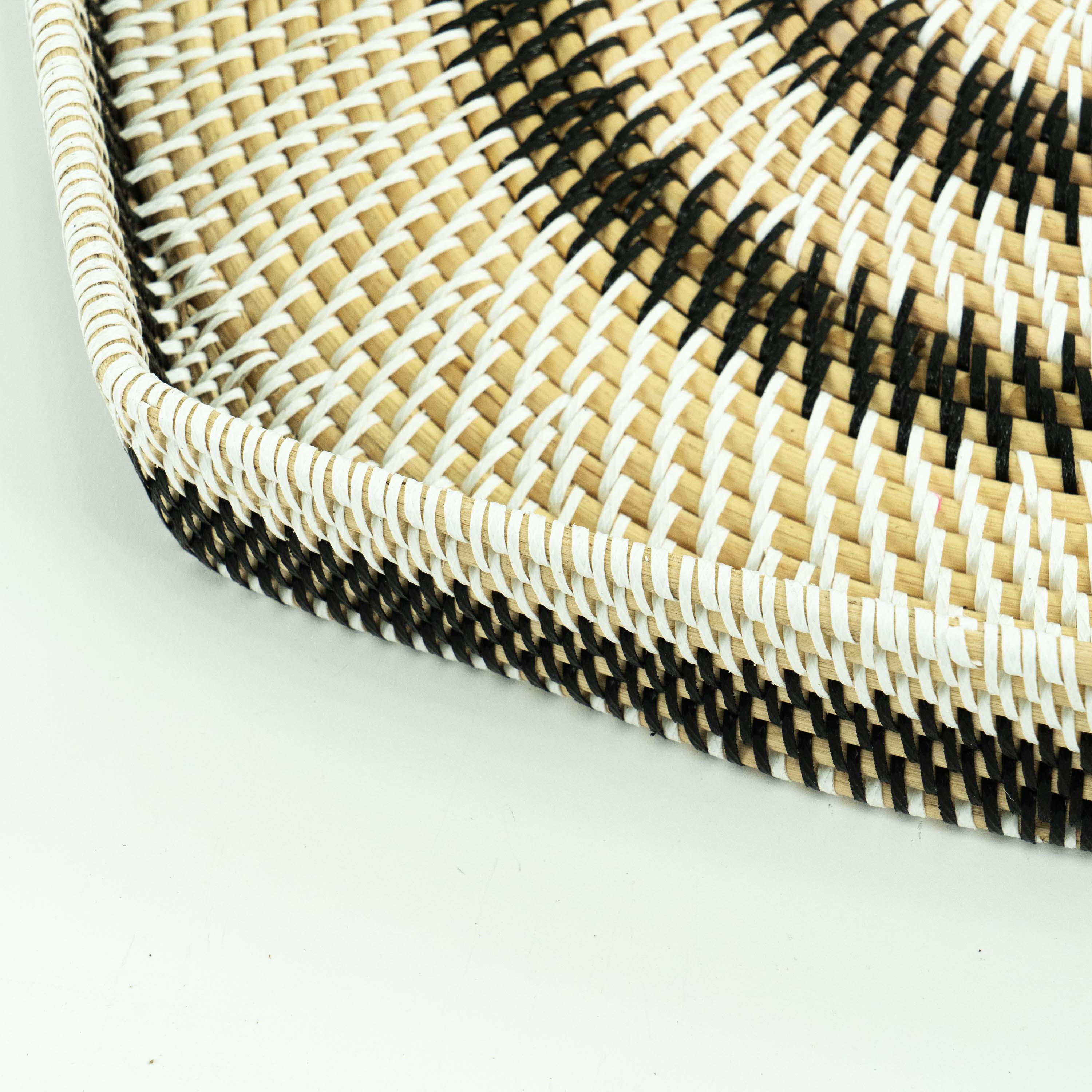 Hexagon Rattan Tray