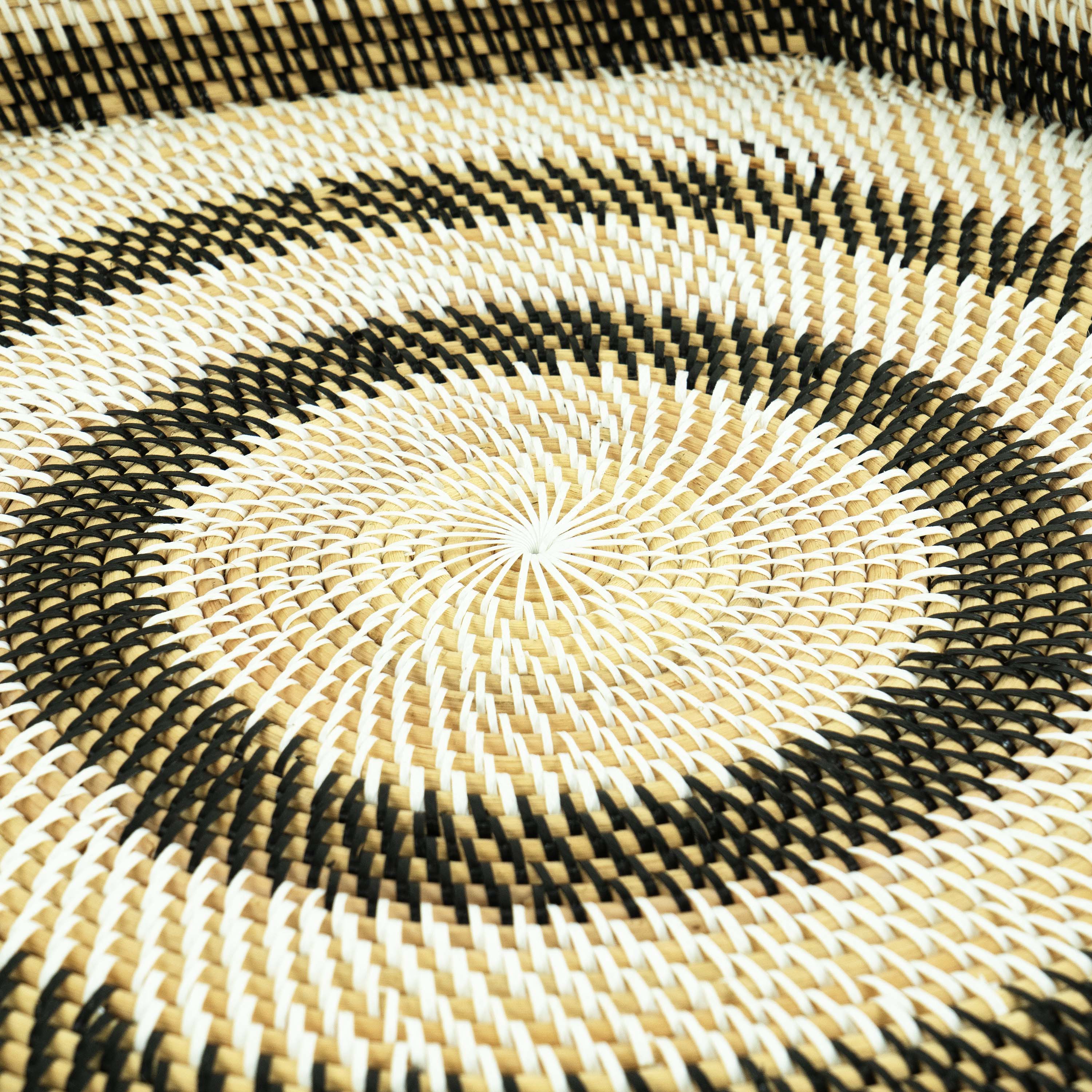Hexagon Rattan Tray