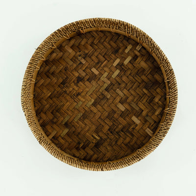 Bamboo & Rattan Round Tray