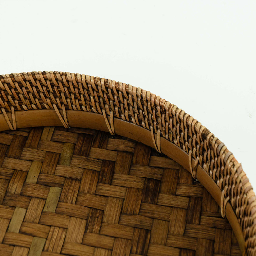 Bamboo & Rattan Round Tray