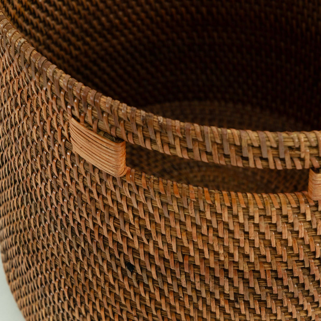 Brown Oval Planter Basket