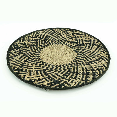 Table Placemat Dark Grey Straw Grass