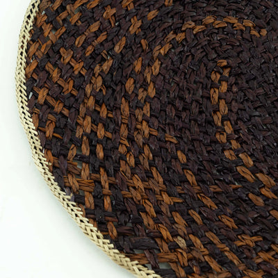 Table Placemat Maroon Straw Grass