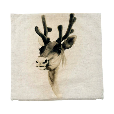 Watercolor Deer Cushion Cover