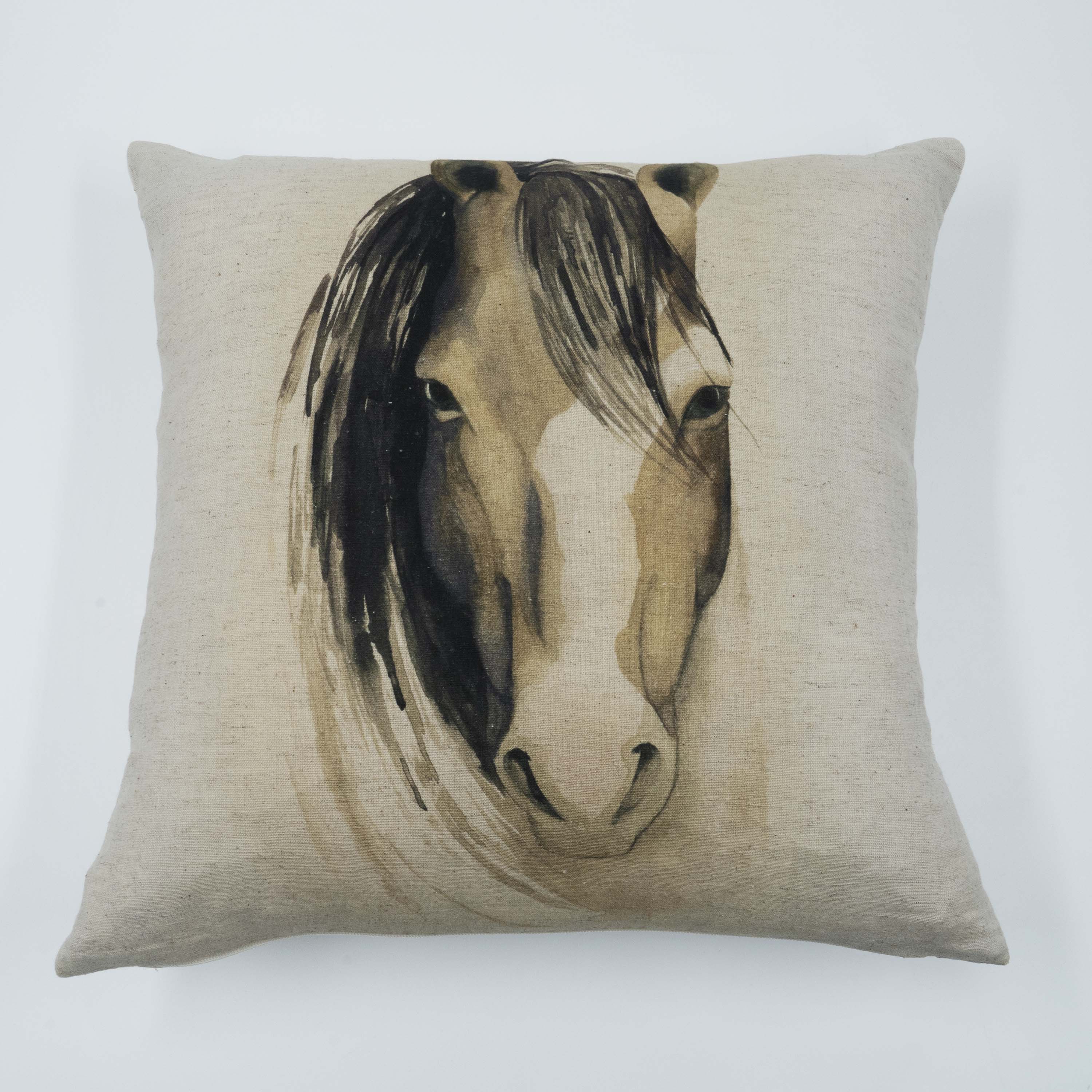 Watercolor Horse Cushion Cover