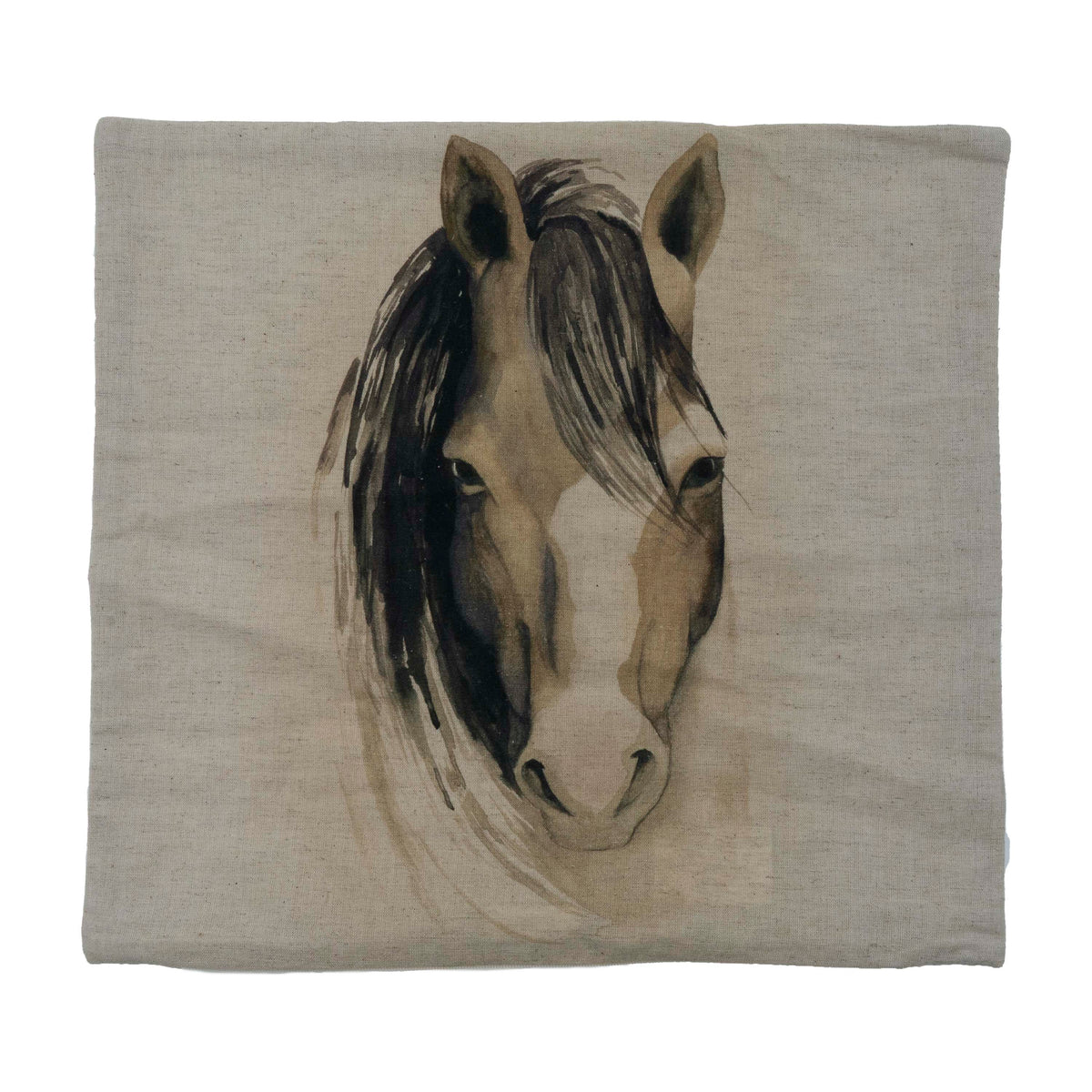 Watercolor Horse Cushion Cover