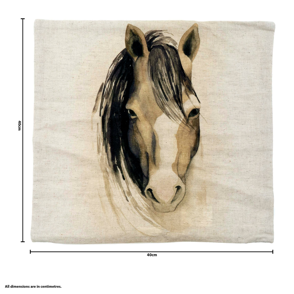 Watercolor Horse Cushion Cover