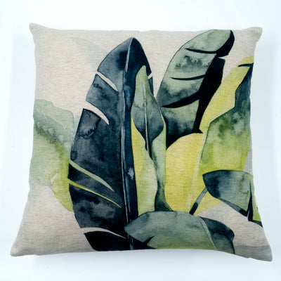 Sunset Palm Banana Cushion Cover