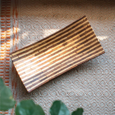 Fantail Rectangular Wood Platter