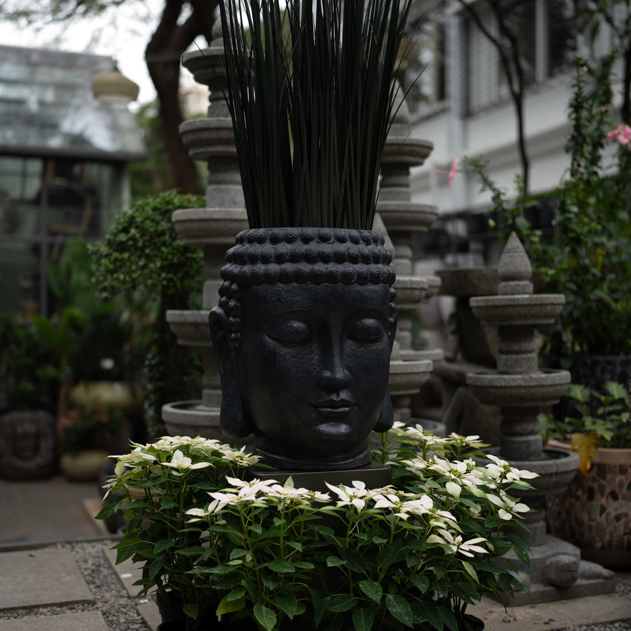 Buddha Head Planter