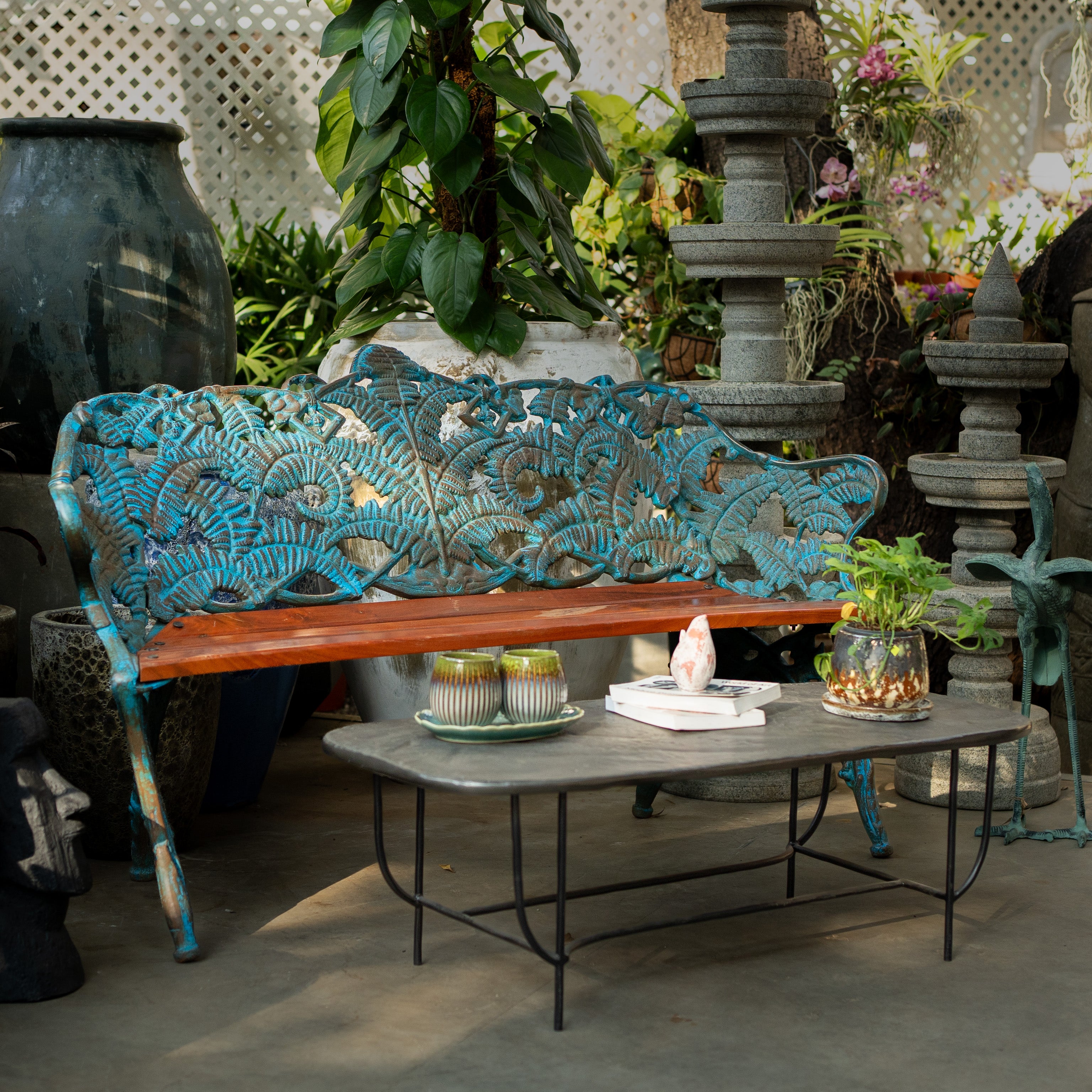 Simon Cast Iron Bench