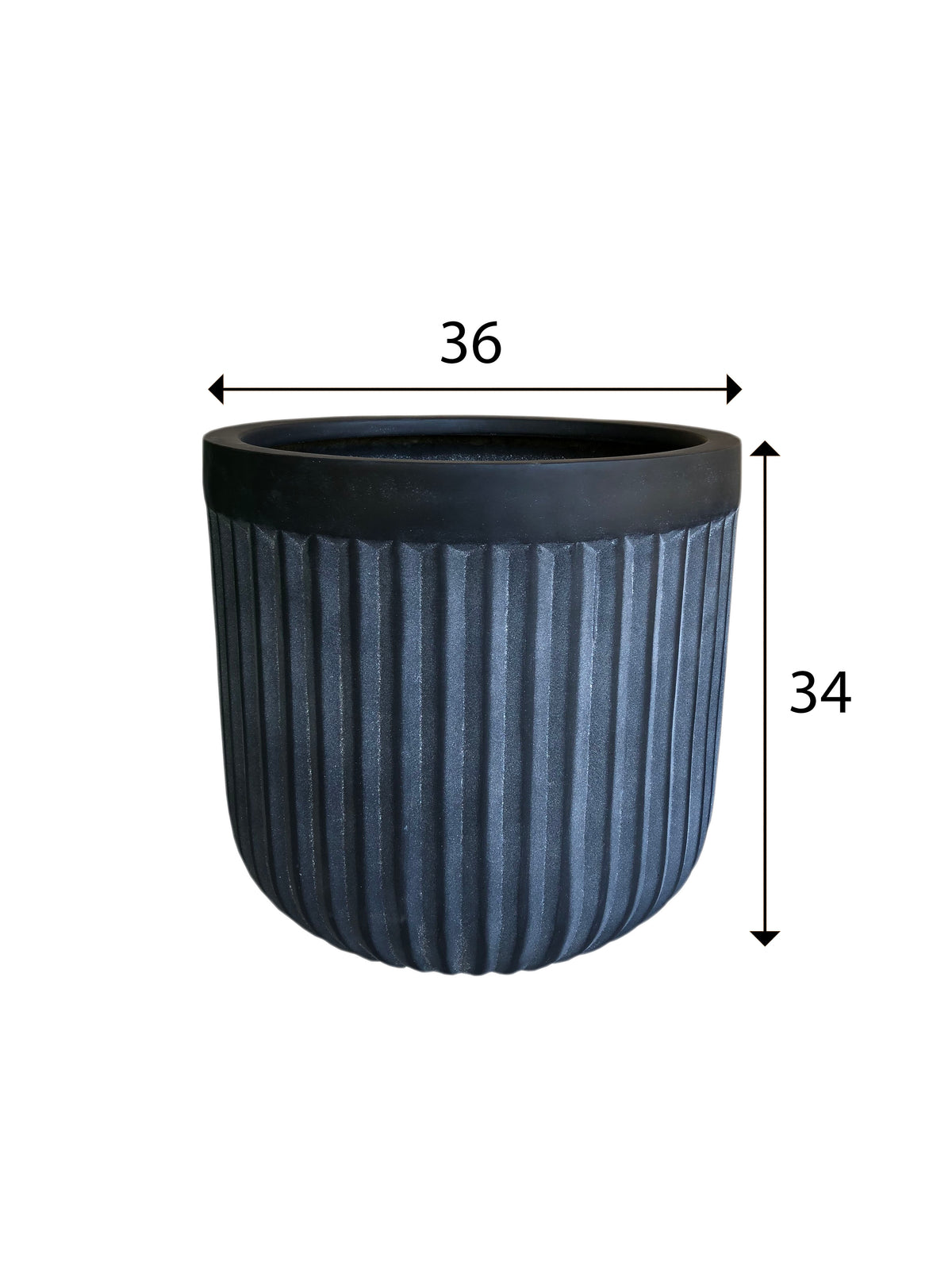Fluted FRP Pot