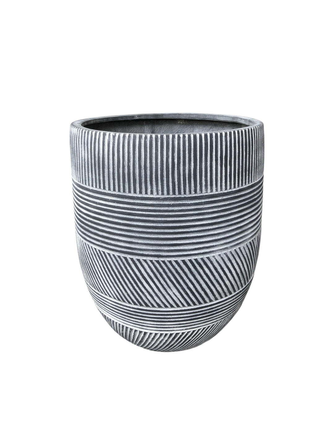 Diagonal Striped Pot