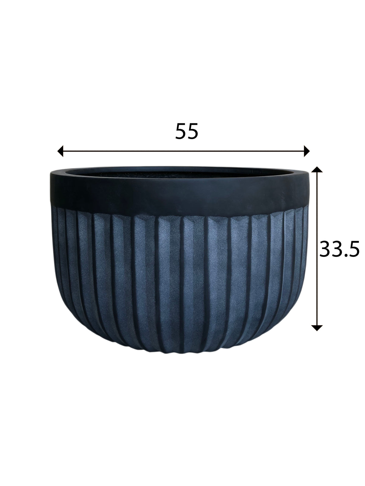 Fluted FRP Short Pot