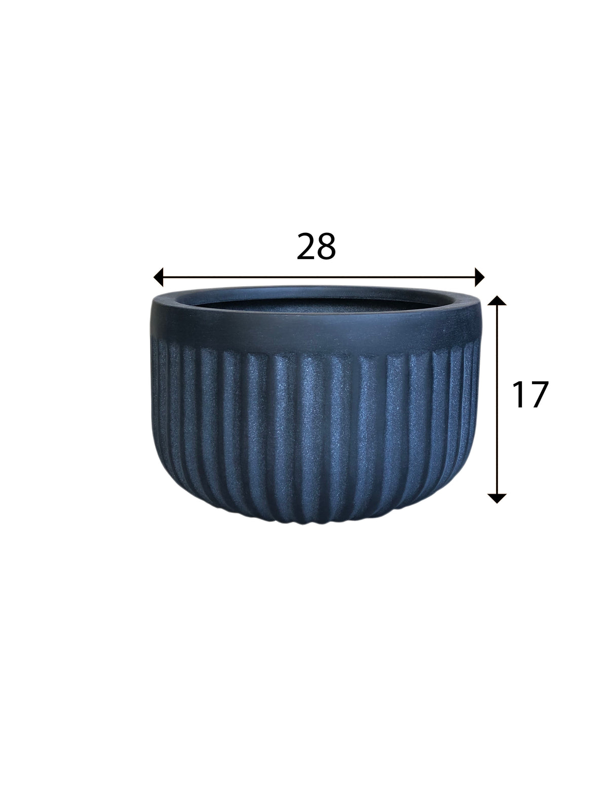 Fluted FRP Short Pot