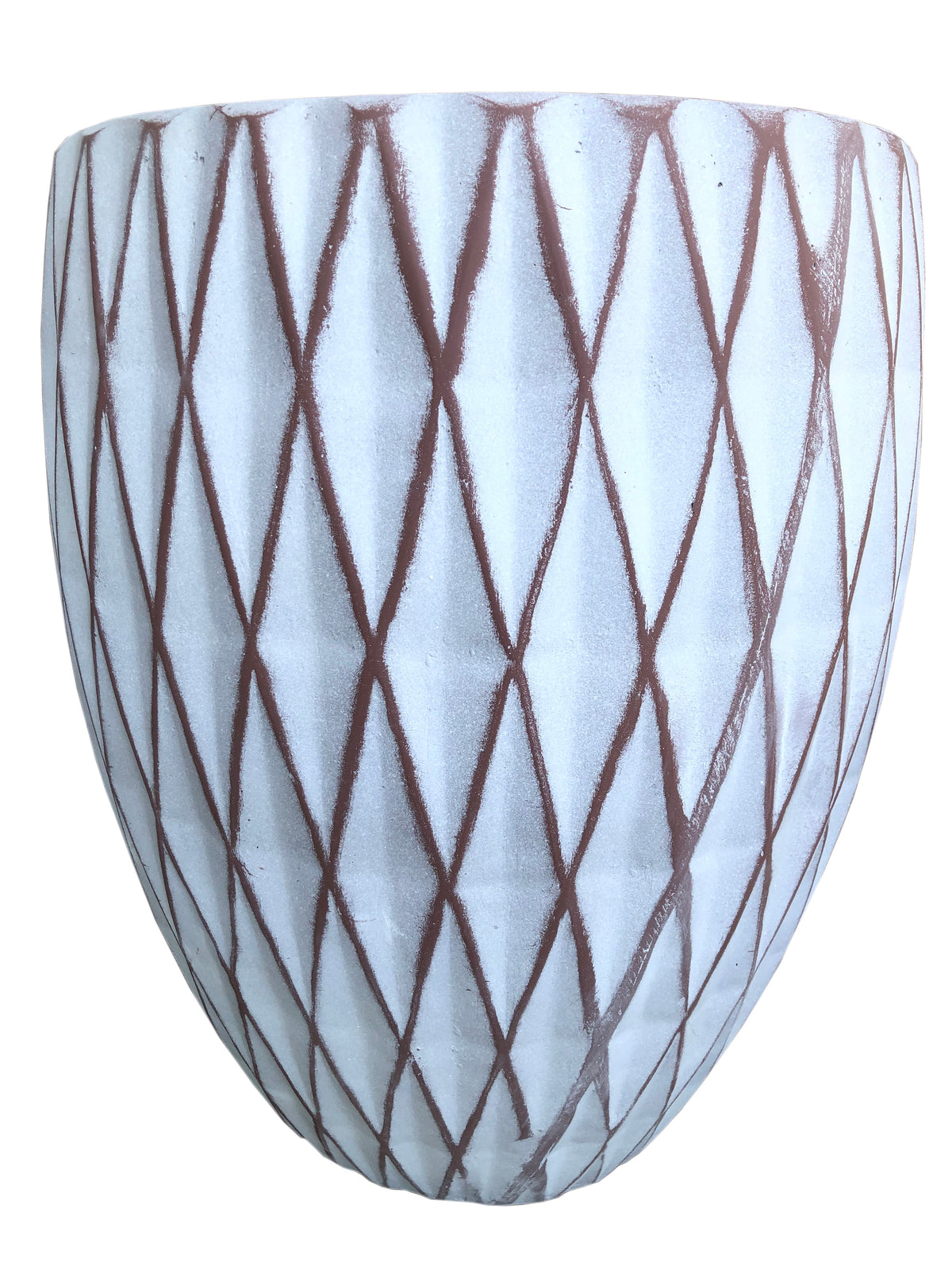 Diamond Off White FRP Egg Pot