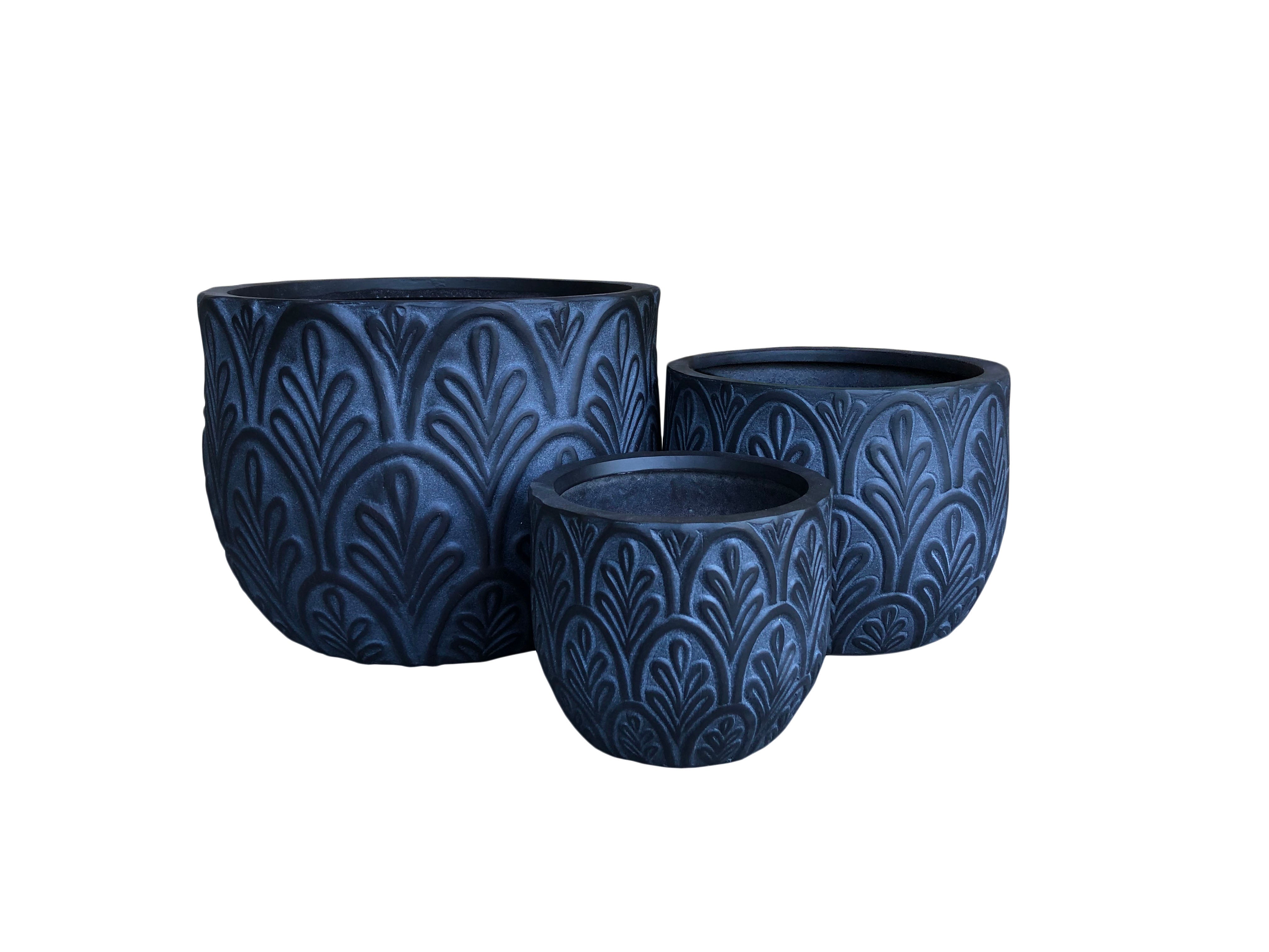 Etched Design FRP Pot