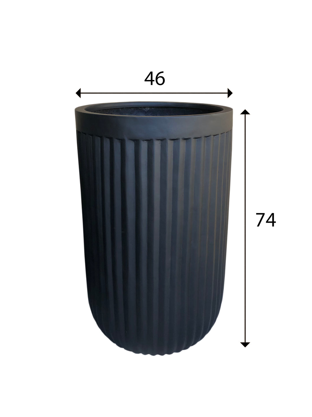 Fluted FRP Tall Pot