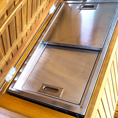 Clara Wooden Bar Cart On Wheels