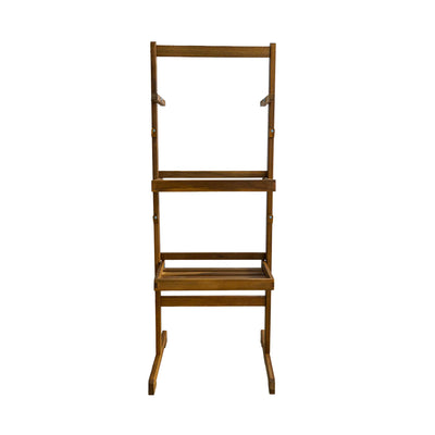 Clara Foldable Table Set With Shelf - Set Of 4