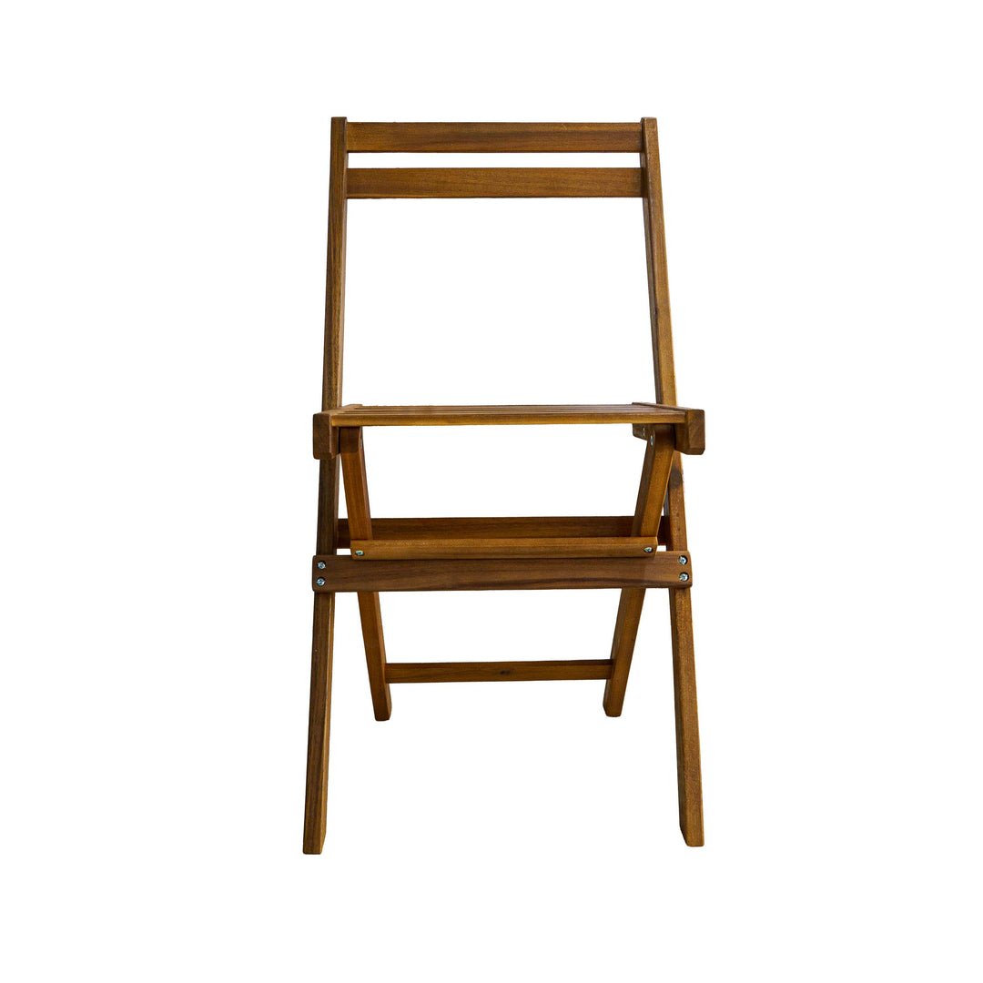 Clara Foldable Table Set With Shelf - Set Of 4