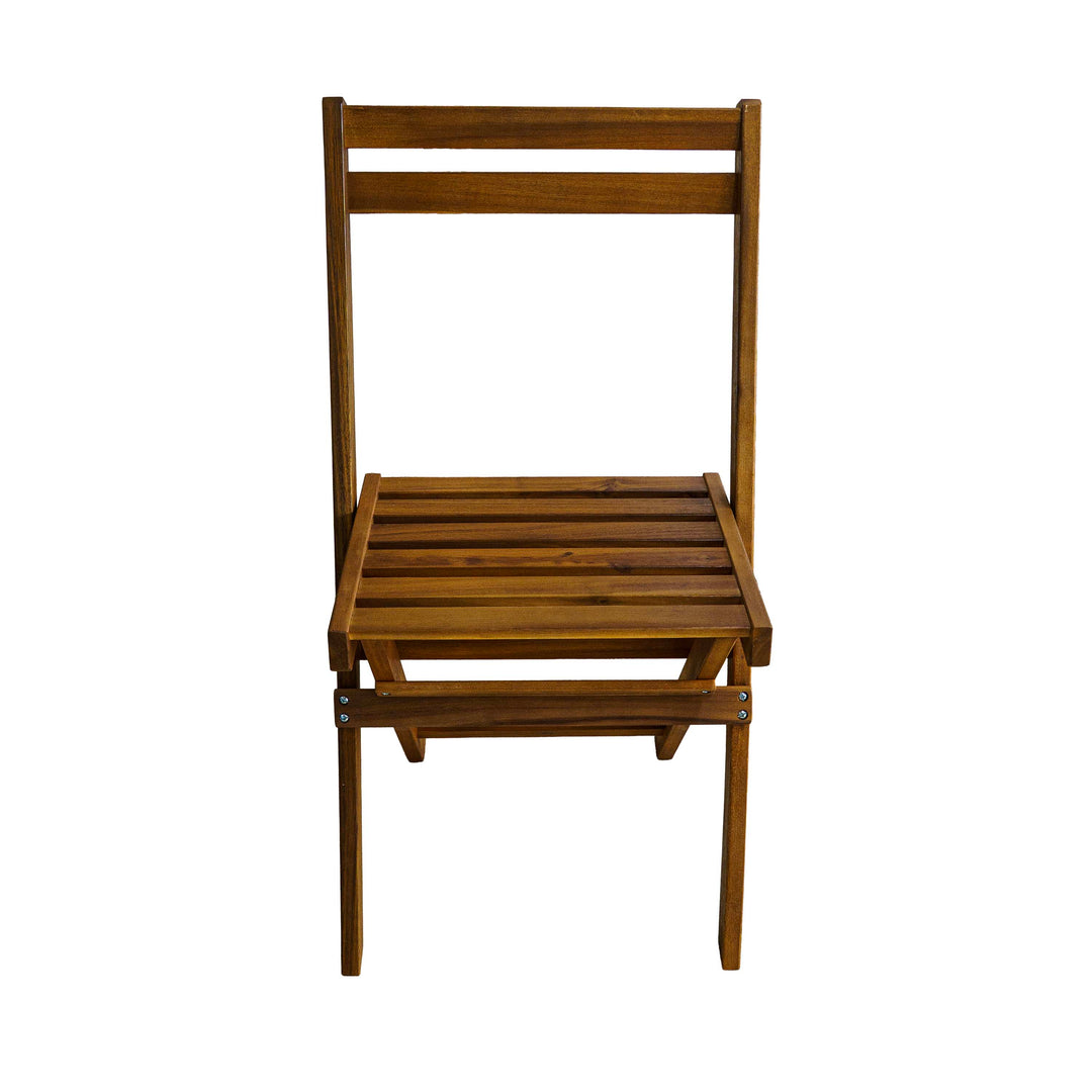 Clara Foldable Table Set With Shelf - Set Of 4