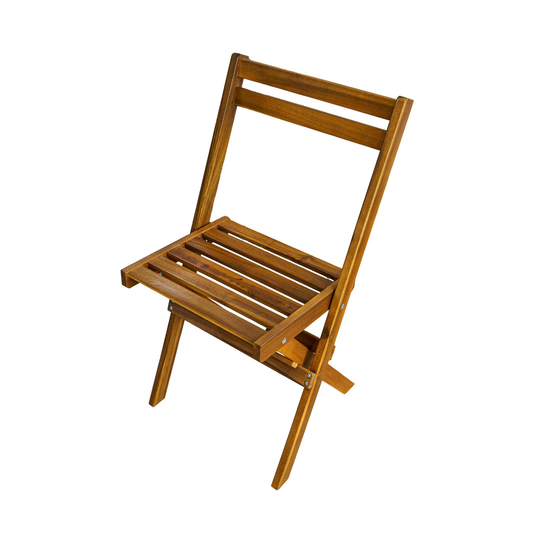 Clara Foldable Table Set With Shelf - Set Of 4