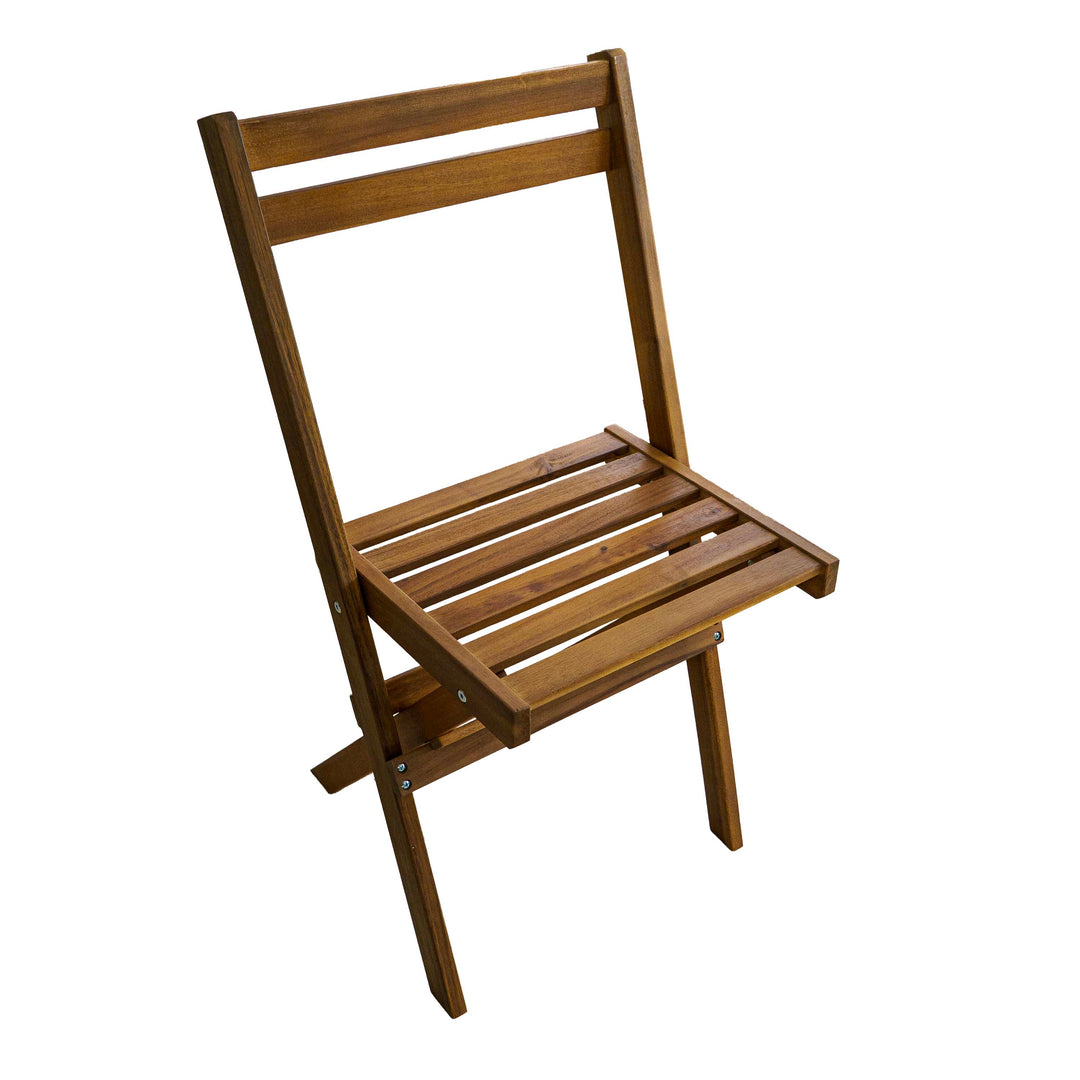 Clara Foldable Table Set With Shelf - Set Of 4