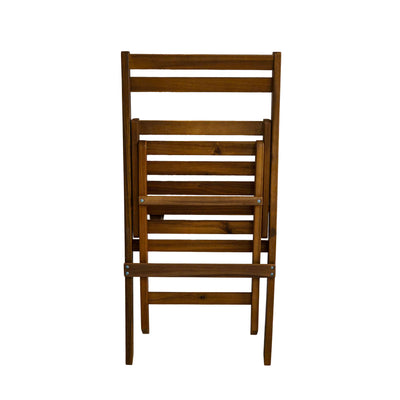 Clara Foldable Table Set With Shelf - Set Of 4