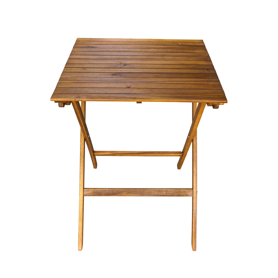 Clara Foldable Table Set With Shelf - Set Of 4