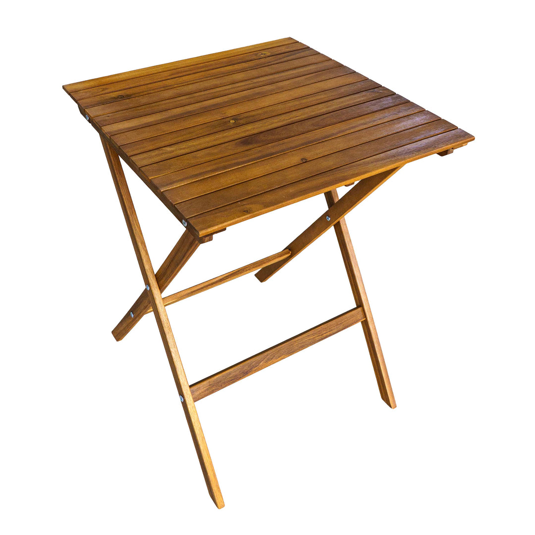 Clara Foldable Table Set With Shelf - Set Of 4