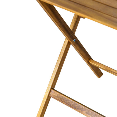 Clara Foldable Table Set With Shelf - Set Of 4