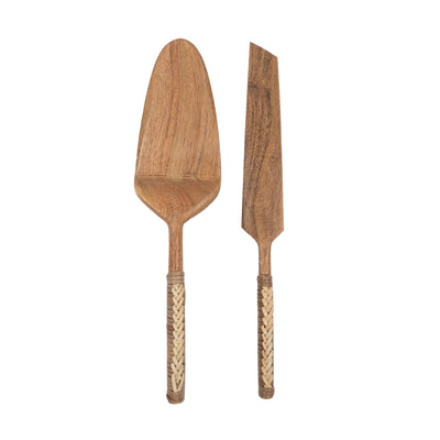 Selandia Wooden Cake Server (Set of 2)