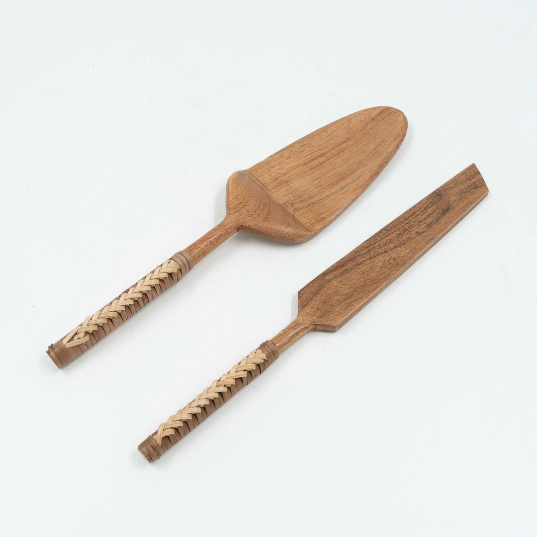 Selandia Wooden Cake Server (Set of 2)