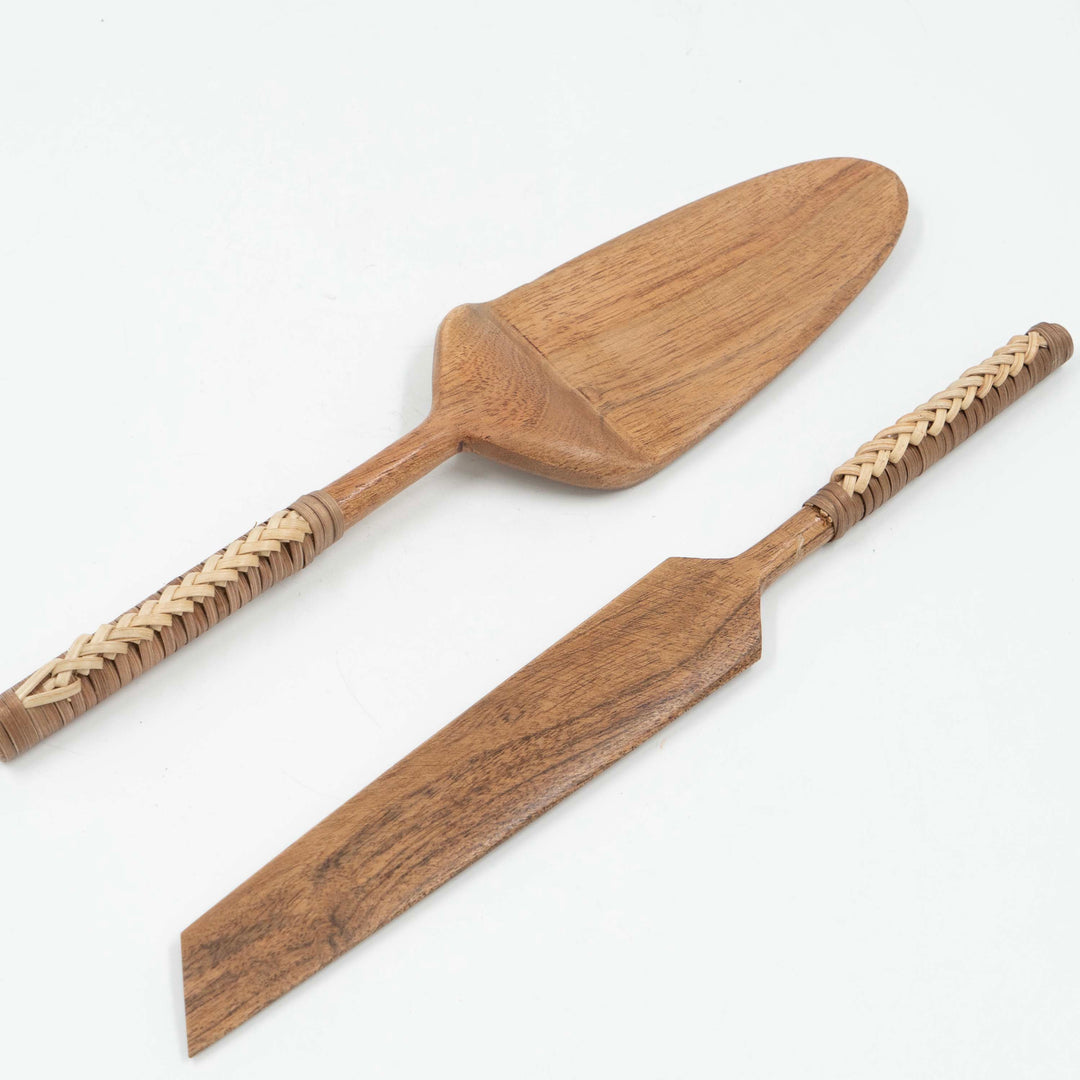 Selandia Wooden Cake Server (Set of 2)