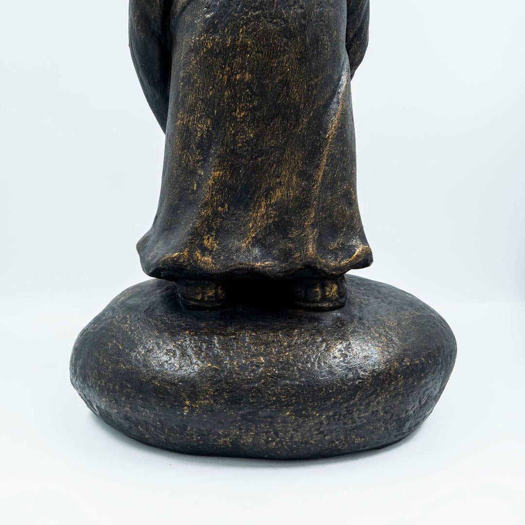 Stone Grey Standing Monk