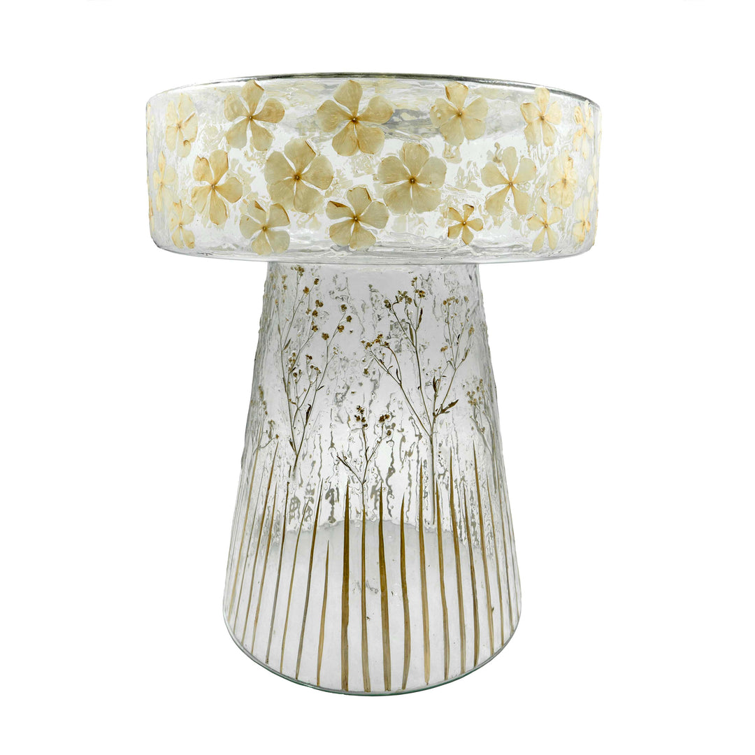 Savannah Botanical Glass Side Table