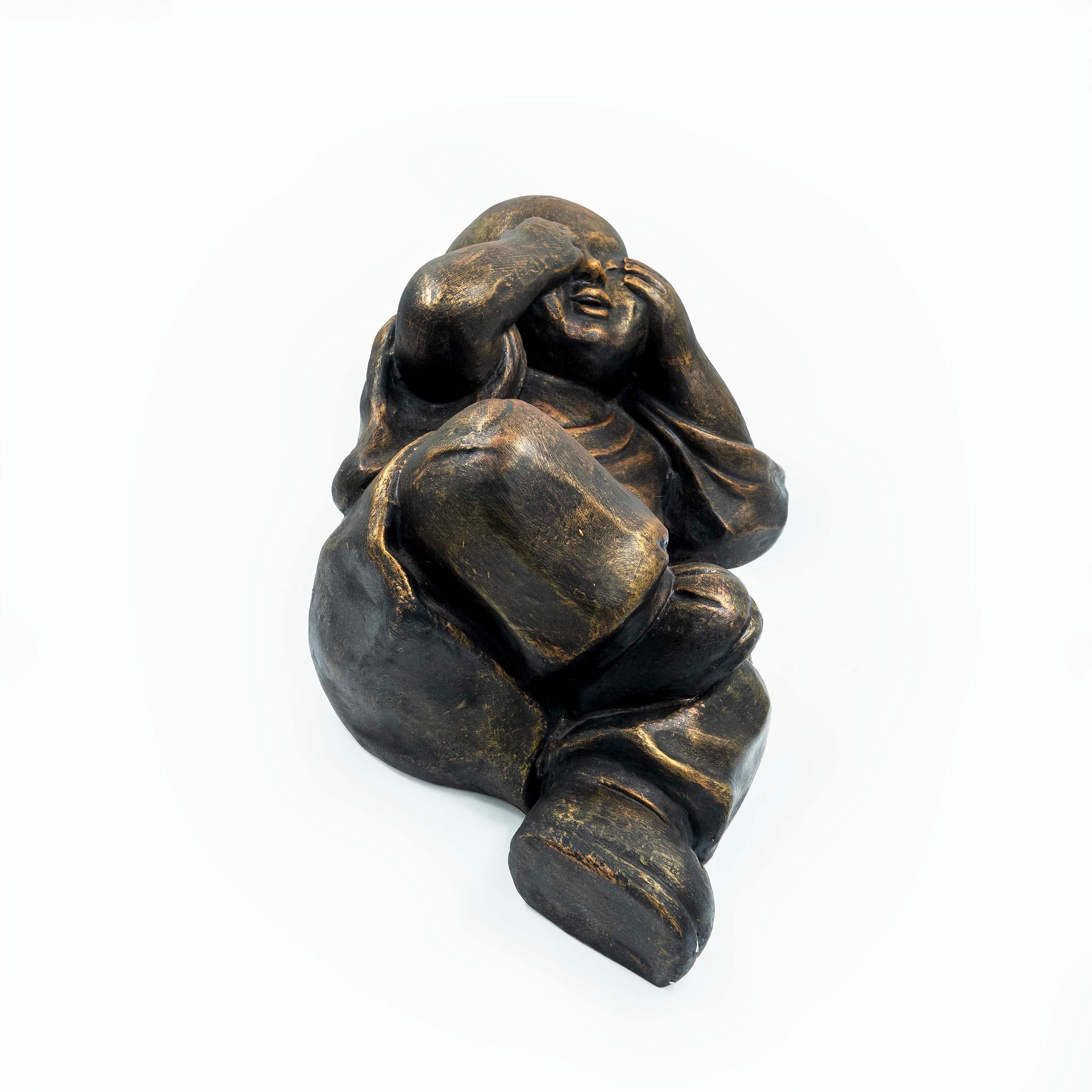 Buy Sculptures |See No Evil Reclining Monk |Shop at Beruru