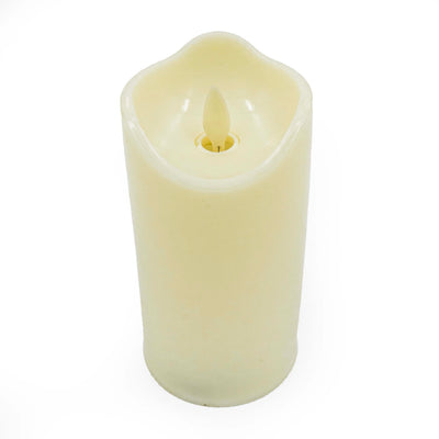 Acrylic Body Pillar Candle - 8 Inch